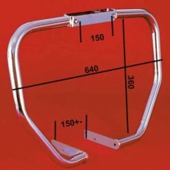 Protector De Motor 30 Mm En Suzuki Intruder VS800, VS700, V750,VS600, Boulevard S50, S83 -Accesorios De Moto Ventas 0275 3 defensa intruder2