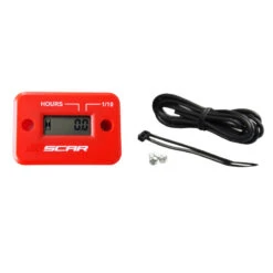 Cuentahoras Scar Rojo Con Cable