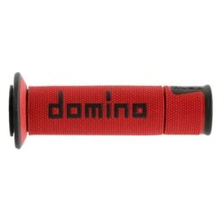 Puños Moto Domino Carretera Rojo-negro