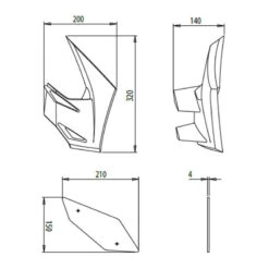 Aleron Puig Downforce Kawasaki Z650 20- -Accesorios De Moto Ventas p20328 3 78